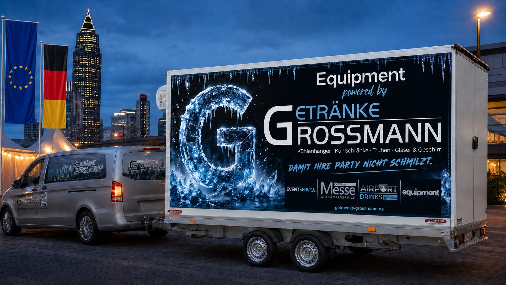 Gekühlt auf Rädern: The Cargoliner: mobile drinks cooling where your event needs it.