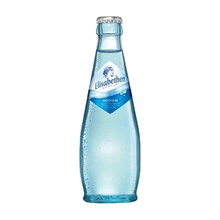 Elisabethenquelle Medium oder Naturell – Getränke Grossmann Frankfurt Elisabethenquelle Medium oder Naturell, 20 x 0,25 l, Produktabbildung für Getränke-Lieferservice an Büros, Kanzleien, Meetings, Messen und Flughafenstandorte in Frankfurt.