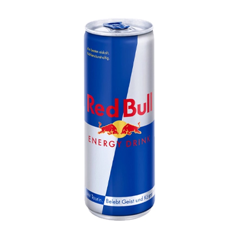 Red Bull Energy Drink, 24 x 0,25 l, Produktabbildung für Getränke-Lieferservice an Büros, Kanzleien, Meetings, Messen und Flughafenstandorte in Frankfurt.